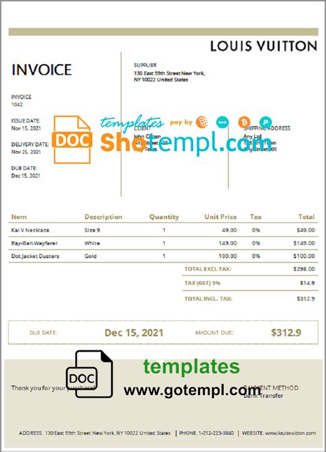 louis vuitton tax invoice|Louis Vuitton invoice replacement.